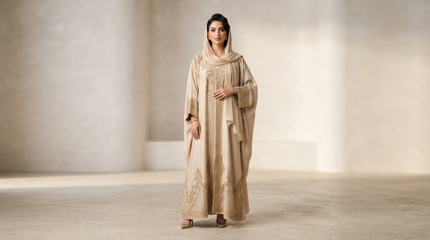 Abaya Élégance Dorée